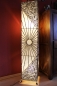 Preview: Stilvolle Bodenlampe aus Bambus und Textil 150cm