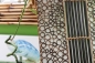 Preview: Elegante Boden-/Tisch-Lampe Bambus mit Textil natur 120cm