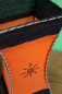 Preview: Exotische Tischleuchte aus Seegras orange 30cm