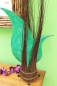 Preview: Hübsche Tischlampe Spitze mit Zweigen grün 70 cm