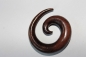 Preview: Expander Spirale aus Sono-Holz 4mm - 8mm