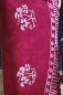 Preview: Farbenfroher Sarong violett fuchsia mit Palmenmotiv 160 x 120 cm