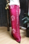 Preview: Farbenfroher Sarong violett fuchsia mit Palmenmotiv 160 x 120 cm