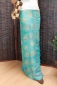 Preview: Farbenfroher Sarong türkis mit Fischmotiv 160 x 120 cm
