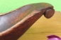 Preview: Holzschale Schiffchenform Afrika Rattan dunkelbraun 35 cm
