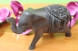 Preview: Holzfigur "Indischer Elefant" 10cm