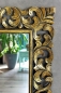 Preview: Barockspiegel Massivholz gold antik 120cm x 80cm, 150cm x 80cm