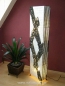 Preview: Exotische Bodenlampe "Perlmutt & Bambus" 150cm