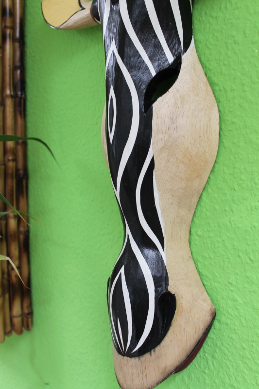 Maske "Zebra" 50cm hell