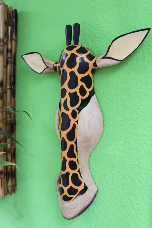 Maske "Giraffe" hell 55cm