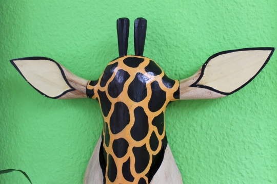 Maske "Giraffe" hell 55cm