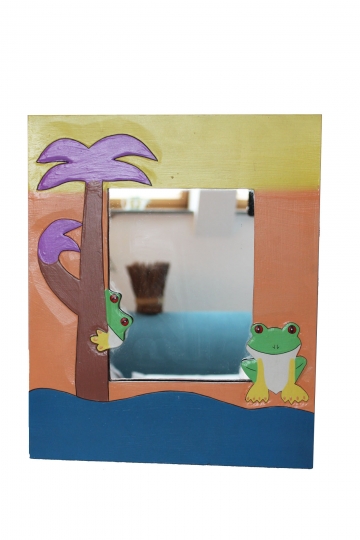 Hübscher Kinderspiegel "Frosch" 40cm x 33cm