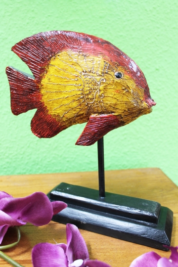 Dekofigur "Goldfisch" 25cm