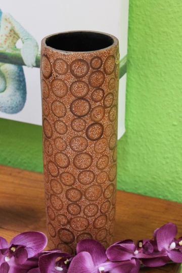 Exotische Tischvase aus Bambus - 30cm
