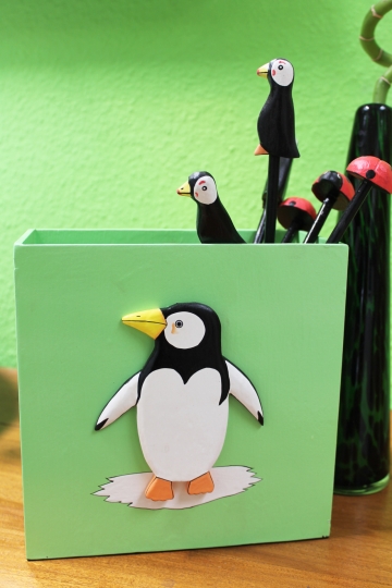 Stiftebox "Pinguin"