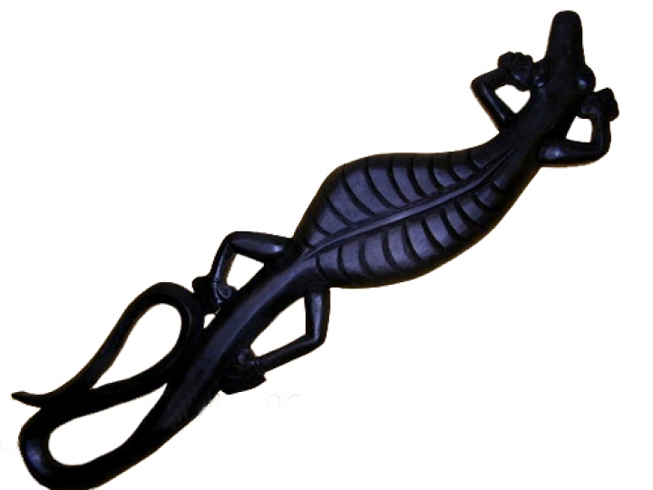 Wandgecko "Black" 100cm