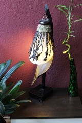 Originelle Palmblatt-Lampe weiß 70cm