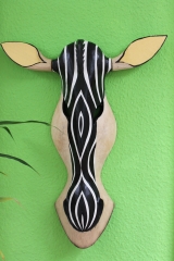 Maske "Zebra" 50cm hell