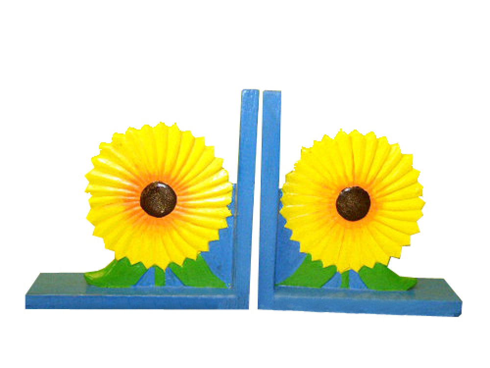 Buchstützen "Sonnenblume"