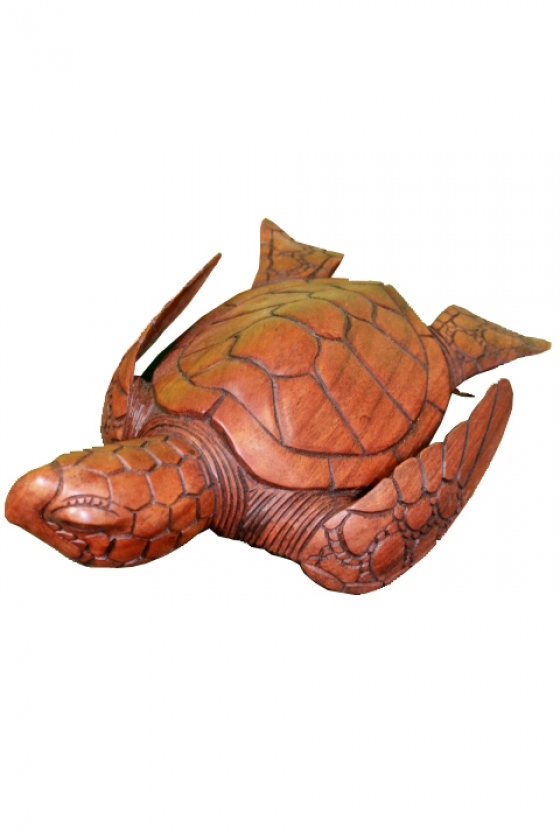 Holzfigur "Wasserschildkröte" 30cm