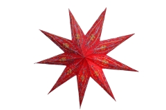 Weihnachtsstern Papierstern rot bestickt 60 cm