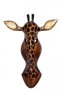 Maske "Giraffe" dunkel 55cm